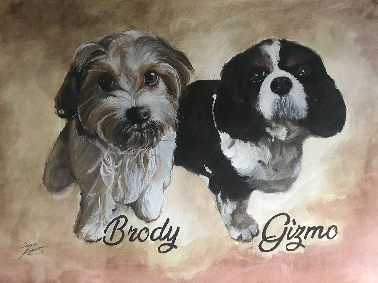Dogs Portrait duo