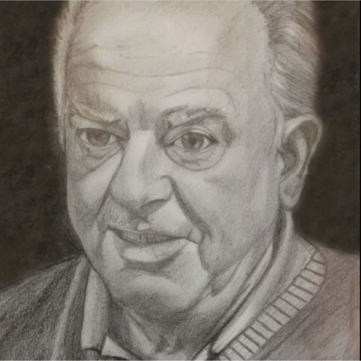 graphite drawing of a man
