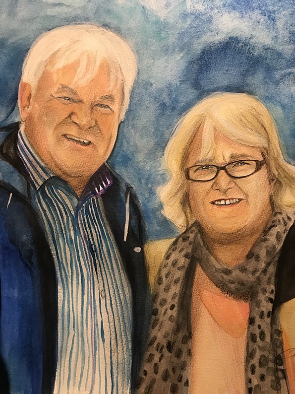 Couples portrait painting
