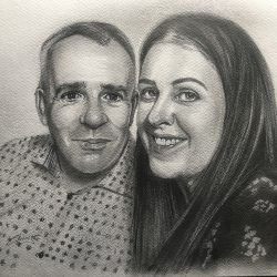 couples drawing portrait