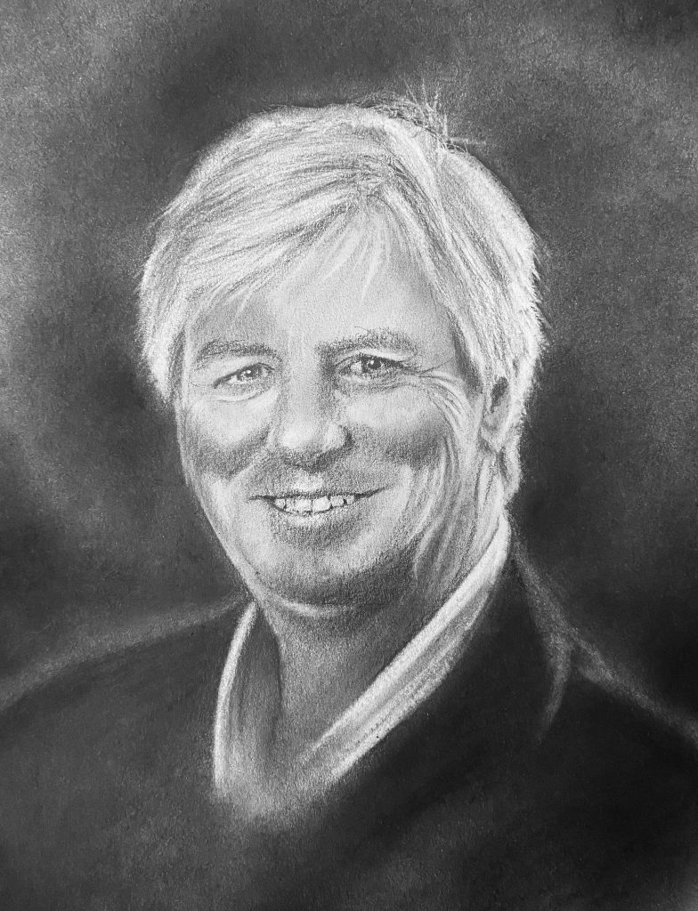 Michael Lyster pencil portrait